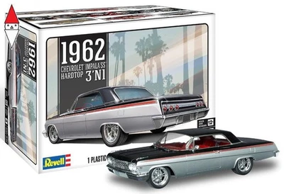 MONOGRAM 1/25 1962 CHEVROLET IMPALA SS HARDTOP 3N1 - Immagine 1 di 2