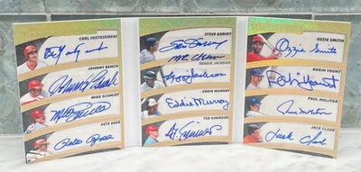 2025 LEAF SPECTACULAR 12 AUTO THE BOOK OF BASEBALL AUTOS 1/1 YAZ ROSE BENCH MORE - Image 1 of 3