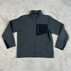 North Face Jacket Mens Large Gray Full Zip Fleece Sherpa Lined Outdoor Hiking - Picture 1 of 9