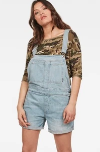 G-Star, Damen, Jumpsuit, Loose, Faeroes bf Short Overall, Hellblau destroy, XS - Bild 1 von 4