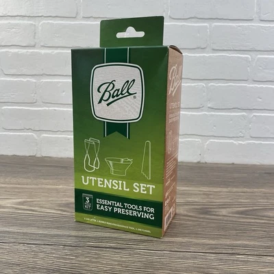 Juego de utensilios de conservación de bolas de 3 piezas - levantador de tarros, embudo y removedor de burbujas Foto 1 de 3