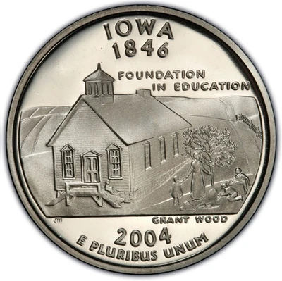 2004-S Clad Proof Iowa Statehood Quarter 25C - Image 1 of 2
