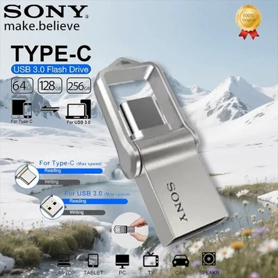 1TB 2TB TYPE-C USB 2 in 1 Flash Pen Drive Memory Stick Android/Samsung/PC/Mac - Image 1 of 4