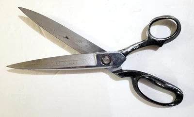 Clauss Scissors no. 332 Upholstery Large 6in Blade Silver Right Handed U.S.A. - Image 1 of 4