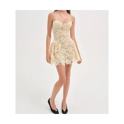 For Love & Lemons Sleeveless Coco Lace Corset Mini Dress Size L NWT - Image 1 of 4
