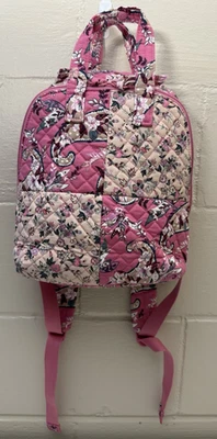 Mochila Mini Totepack Vera Bradley Botánica Paisley Rosa Patchwork Nueva Sin Etiquetas Foto 1 de 4