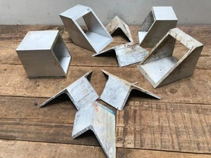 Lot 9 Aluminum Industrial Pedestals Stands for Figuriunes Jewlery Store Display - Picture 1 of 8
