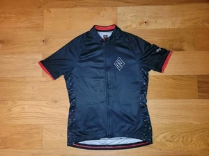 Rapha Womens Cycling Tempest Jersey size LARGE Black S/S Full Zip Performance - Picture 1 of 4