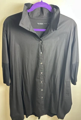 Stella Carakasi на пуговицах черный рукав 3/4 большие карманы туника размер средний - Изображение 1 из 4