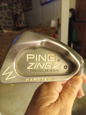 Excellent Ping Zing 2  Pitching Wedge PW Black Dot Steel Reg. JZ Shaft  Lamkin  - Image 1 of 4