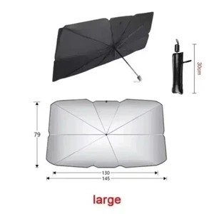 Car Windshield Sun Shade Umbrella Wider Hemmed Edges Cover Front Window Sunshade - Picture 1 of 12