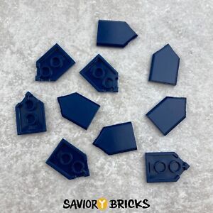 LEGO 22385 Tile, Modified 2 x 3 Pentagonal - DARK BLUE (10pcs)