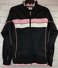 Zipped Jacket By Wilson Black With Pink Black And White Size Large