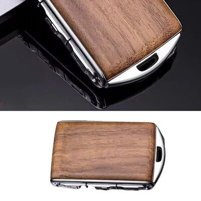 Key Wooden Remote Control Case Fob Shell Cover for Volvo S60 S90 XC40 XC60 XC90 - Image 1 of 4