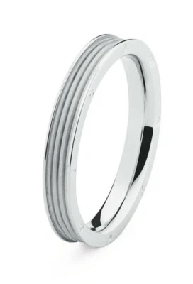 Anello Da Uomo a Fedina Gioielli BROSWAY in acciaio Bullet con interno grigio 23 - Immagine 1 di 3