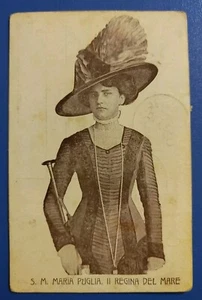 1910 Neapel - Seine Majestät Maria Apulien - Königin des Meeres - neapolitanische Kostüme - Bild 1 von 2