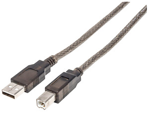 Manhattan Hi-Speed USB 2.0 aktives Anschlusskabel - USB A-Stecker auf B-Stecker 