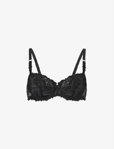 32 B Chantelle Champs Elysees Encaje Sin Forrar Demi Sujetador 2605 - Imagen 1 de 4