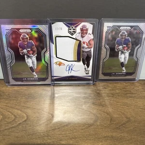 JK Dobbins RC _  2020 Limited 3 COLOR Rookie Patch AUTO # 12/25 - Picture 1 of 2