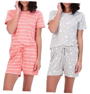 4 Piece: Women’s Short Sleeve Top with Shorts Pajama Medium Regular Size Set 5 - Picture 1 of 6