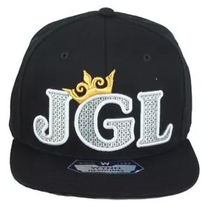 Headlines JGL El Chapo Guzman King Snapback Adjustable Flat Bill Black Hat Cap - Picture 1 of 4