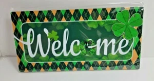 Welcome Wood Sign 3.9" x 7.8" - Picture 1 of 6