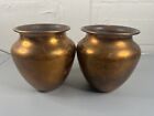 Set Of Two Vintage Revere Rome New York Copper Pot Vase Jar Jug Antique Decor