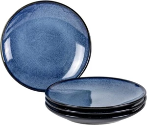 Porcelain Dessert Plates Set of 4-8 Inch Ceramic Dinner Plates Dinnerware Ove.. - Picture 1 of 8