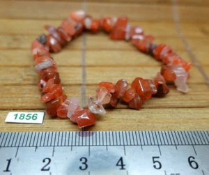 Bracelet baroque chips CORNALINE du Brésil qualité A lithotherapie naturelle - Picture 1 of 2