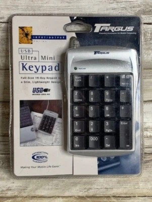 Targus USB Ultra Mini Keypad With 19 Keys & Slim Lightweight Design - Image 1 of 4