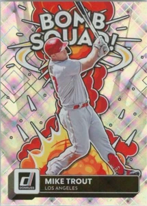 Mike Trout 2022 Panini Donruss Bomb Squad Diamond Parallel Insert BS-8 Angels - Picture 1 of 2