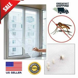 Magnetic Window Mesh Door Curtain Snap Net Guard Mosquito Fly Bug Insect Screen - Picture 1 of 6