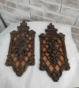 Vintage Copper Plate Guild Wall Placques Copper Backed - Picture 1 of 7
