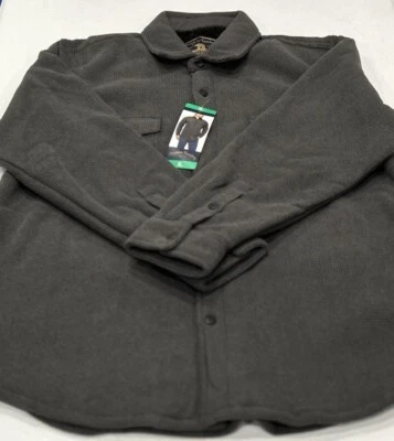 Freedom Foundry Men’s Super Plush Flannel Shirt Jacket, Gray, Size XL - Image 1 of 3