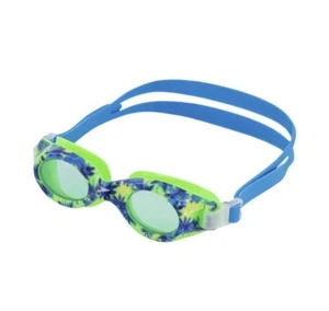 Speedo JUNIOR JR. Glide Print Paradise Green/Jade Swim Googles No Leak (6-14) - Picture 1 of 2