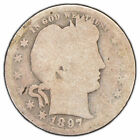 1897-O 25C Silver Barber Quarter - Semi-Key Date Coin - Sku-X672