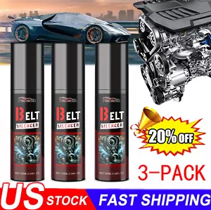 3X Belt Dressing Spray Automotive, 100ml Automobile Engine Belt Silencer-20%OFF - Picture 1 of 17