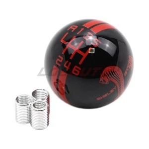 For Ford Mustang Gear Shift Knob 6 Speed Universal Manual Handle Ball Cobra Logo - Picture 1 of 7