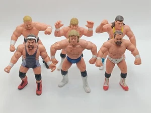 Lote de 6 figuras de acción de lucha libre WCW Galoob serie 1990 vintage - Imagen 1 de 13