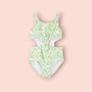 Oshkosh B'gosh Floral Print Cut-Out 1-Piece Swimsuit NWT Size 5, 14 - Picture 1 of 2