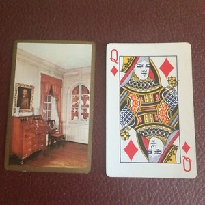 Single playing (swap) card~Queen of Diamonds~Pinochle Metropolitan Museum of Art - Foto 1 di 2
