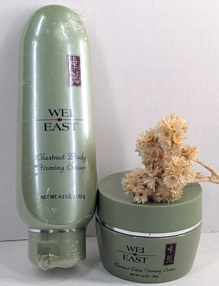 LOTE 2 NUEVAS SELLADAS🌿Wei East Castaño Cuerpo Crema Reafirmante Extra 3.5oz + 4.2oz Foto 1 de 4