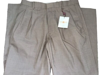 Covington Pants Mens 36x32 Dress Pants Brownish Wool Polyester  Comfort Fit - Image 1 of 4