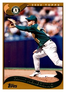 2001 Topps Baseball Gold MLB Frank Menechino Oakland A's
