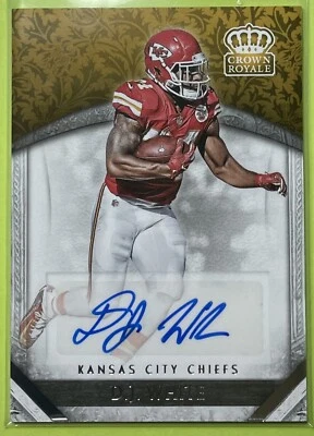 2016 PREFERRED CROWN ROYALE DJ WHITE #55 RC ROOKIE AUTO KANSAS CITY CHIEFS - Image 1 of 2