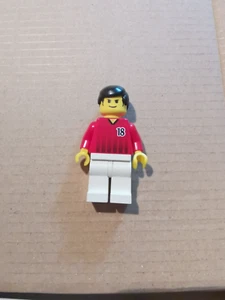 Lego Figur Minifigur soc091 Soccer Player - Red and White Team 18 3425 3424 Set - Bild 1 von 2