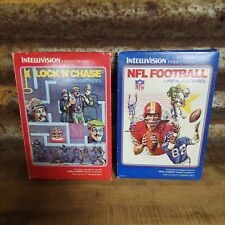 Lock 'N Chase & NFL Football Mattel Intellivision Games