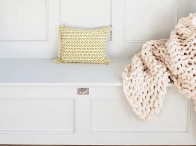 Summer  Lilac  Crochet  Decor Scatter Small Pillow Cushion Snuggle Season  New - Image 1 of 4