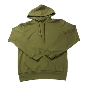 Sudadera con capucha Hermano para hombre caqui logotipo deportivo ajuste muscular pequeña/mediana gimnasio deportes - Imagen 1 de 8