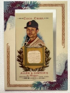 2007 Topps Allen & Ginter’s Coco Crisp Game Used Bat Relic Card #AGR-CLC Red Sox - Picture 1 of 10